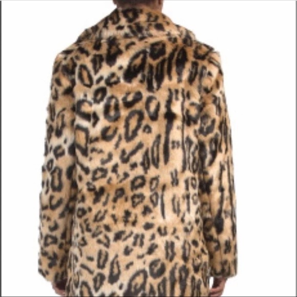 Rachel Zoe Leopard Print Faux Fur Jacket - Picture 2 of 5